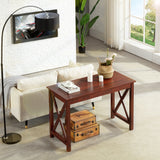 MINOSYS-Modern Console Table-Entryway Table-Wooden Sofa Tables-with X Framed-Console Table-for-Living Room-Bedroom-Entry Way-and-Hallway